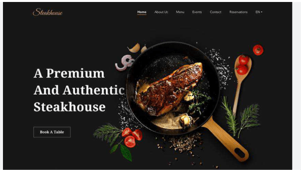 Luxury Restaurant Website